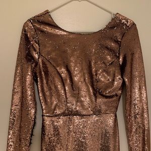 Beautiful glamorous gold dress